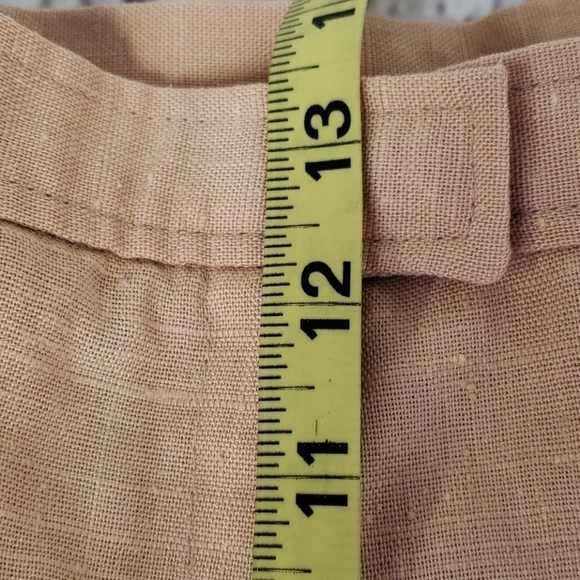 Vtg Linen Lined Trousers Tan 30x31 14 EUC - Picture 7 of 13